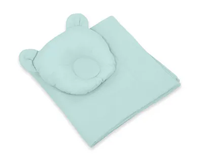 Obrázok produktu pre Prikrývka s vankúšom Teddy - sada 2ks - mätová
