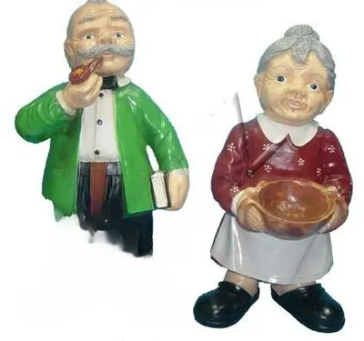 Obrázok produktu pre Dizajn dedko babička postava socha sochy postavy sochy dekorácie záhrada