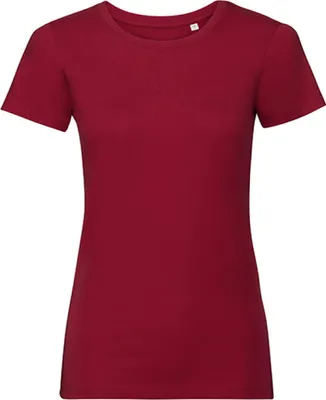 Produktbild von Russell R-108F-0 | Damen Authentic Tee Pure Organic, Single Jersey - Farbe: Classic Red - Größe: XL