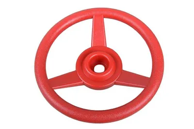 Produktbild von Lenkrad für Kinder Ø 33 cm aus Kunststoff Zubehör für Spielturm Spielhaus Steuerrad : Rot Farbe: Rot