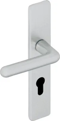 Image de Ensemble Poignée Golf Argent Bouton Condamnation/décondamnation Intégré - Assa Abloy
