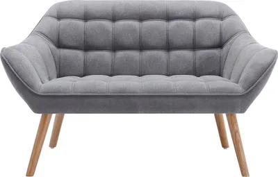 Produktbild von Sofa 2-Sitzer - Stoff - Grau - CASERTA