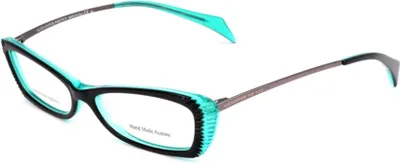 Produktbild von Alexander Mcqueen AMQ 4163 Blackturquoise darkruthenium 52/14/145 Damen Brillen