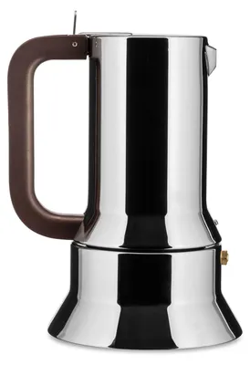 Productafbeelding van Alessi espressomachine voor 6 kopjes, geschikt voor inductiekookplaten, roestvrij staal, zilver, 15,5 x 13,5 x [afmeting ontbreekt]
