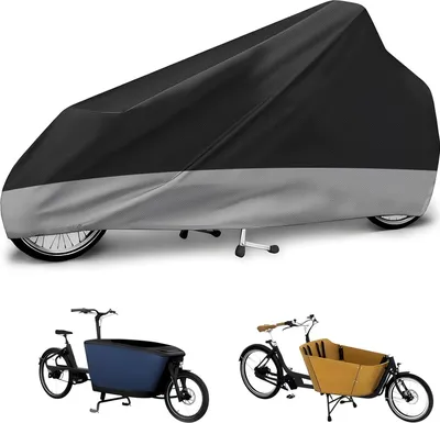Produktbild von Wasserdichte Fahrradhülle für Lastenräder – 420D Oxford-Gewebe, reißfest und wetterbeständig