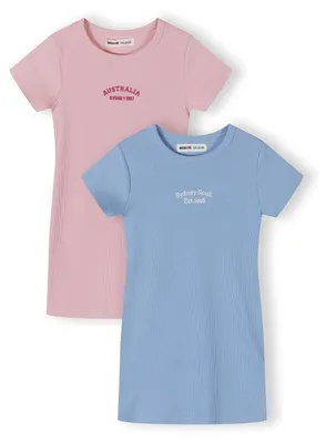 Produktbild von Minoti Kleid Baumwolle Hellrosa Gr. 98 für Mädchen