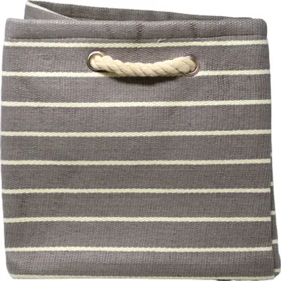 Produktbild von Aufbewahrungsbox 4er-Set mDesign Stoffkisten mit Griffe grau/creme Baumwolle