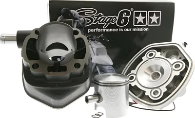 Produktbild von Stage6 Zylinderkit STREETRACE Guss 70ccm, 10mm Kolbenbolzen, d=47mm kompatibel mit Minarelli liegend LC