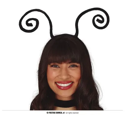 Produktbild von Marienkaefer Haarreif Karneval Tierisch Kreative Antennen Kostuem Accessoire Fasching Party, Farbe: Schwarz