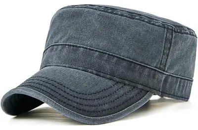 Productafbeelding van Uni militaire pet, denim, verstelbaar, zwart, maat XL
