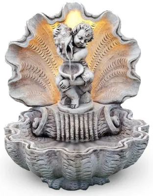 Immagine prodotto di Casa Padrino Fontana da giardino in stile liberty Grigio 92 x 86 x H. 107 cm