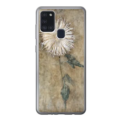 Produktbild von MuchoWow® Handyhülle Schutzhülle Hülle für Samsung Galaxy A21s Chrysantheme - Piet Mondrian - Alte Meister Silikon Softcase Handy Hülle - Hartschale