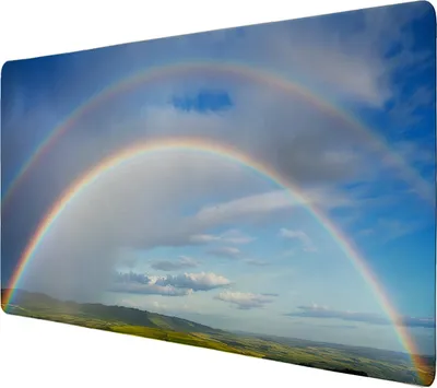 Produktbild von Regenbogen Schreibtischunterlage 69x31cm XXL Mauspad für kreative