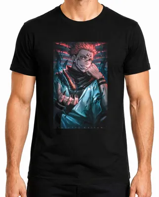 Productafbeelding van Jujutsu Kaisen, Sukuna, Demonenkoning, Vuurklauw, Anime, Heren T-shirt, Zwart, Maat M