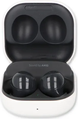 Zdjęcie produktu dla Samsung Galaxy Buds2, słuchawki, douszne, do rozmów/muzyki, grafitowe, dwuuszne, odbieranie/kończenie połączeń, odtwarzanie/pauza, utwór <, Ortung >