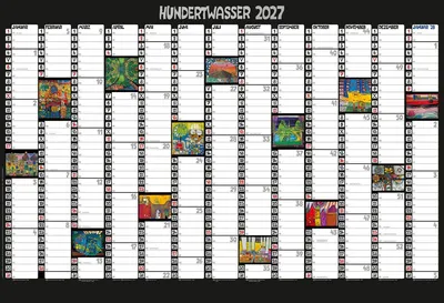 Produktbild von Hundertwasser Mini-Jahresplaner Art 2027