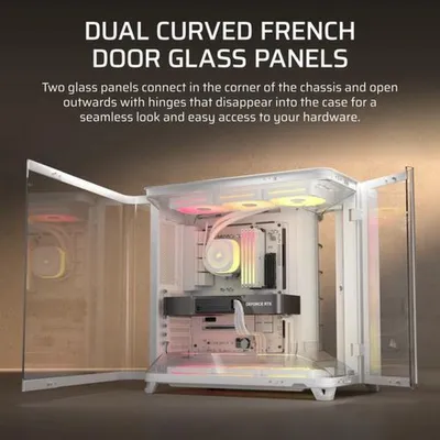 Produktbild von Corsair AIR 5400 LX-R LINK , Tower-Gehäuse, (Panoramic Glass)