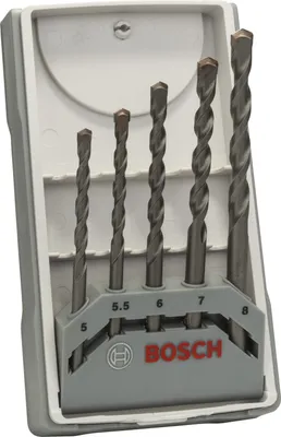 Immagine prodotto di Set di 5 punte per calcestruzzo Bosch CYL-3: 5-8 mm