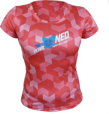 Produktbild von HAVEN Kurzarm Fahrradtrikot - PEARL NEO SHORT - Rosa/Blau XL