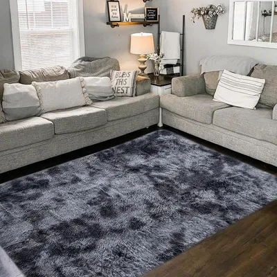 Productafbeelding van Vloerkleed Hoogpolig - Zacht Shaggy Karpet - Wasbaar - Voor Woonkamer en Slaapkamer