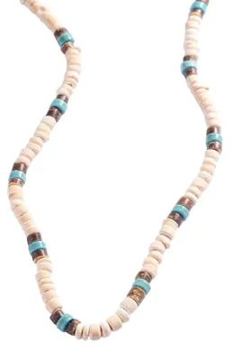 Immagine prodotto di Collana di perle da uomo con turchese MCGN5081