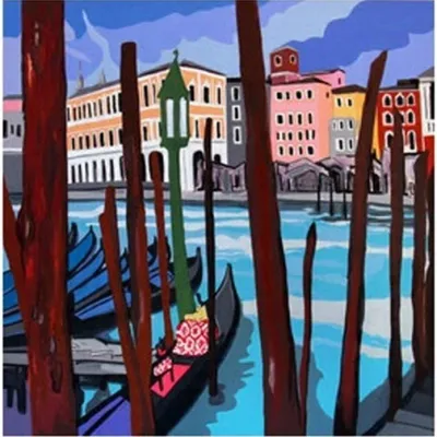 Produktbild von NORIMPEX Maloven nach Nummer Boot am Pier 40x50cm