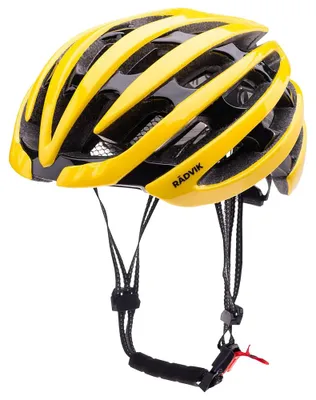 Imagen del producto de Radvik - Casco unisex para hombre/mujer "Peleton" - Espuma EPS, plástico PC, poliéster IG5088 (Talla L) (Amarillo/)