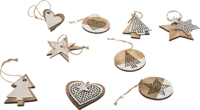 Produktbild von Weihnachtsbaum-Schmuck Lochmuster