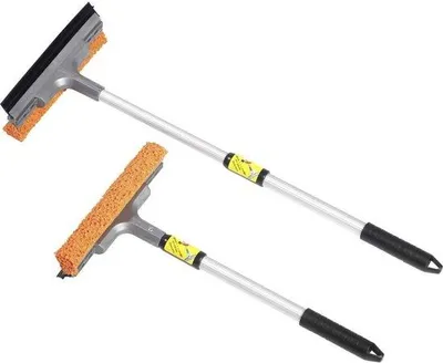 Produktbild von Famanu Teleskop-Ruitenreiniger für Auto 40-60 cm - Aluminium mit Schwamm und Gummilippe