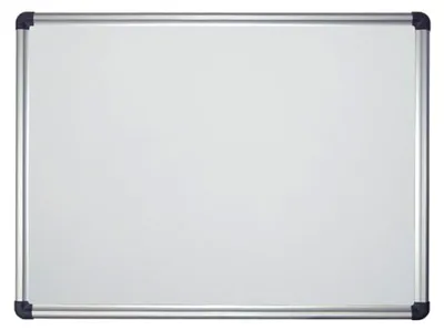 Produktbild von Emailliertes Whiteboard als Wandtafel, Magnettafel 90x60cm mit Aluminiumrahmen, Weiß, Magnetisch, Abwischbar