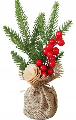 Image de 7&7 Sapin décoratif boule rouge décoration Noël