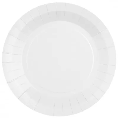 Produktbild von Pappteller, weiß, 22,5 cm Durchmesser, 10 Stück
