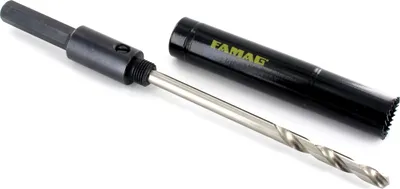 Produktbild von Famag Rollladenlochsäge Bi-Metall HSS Ø 22mm mit Schaft und Zentrierbohrer *3