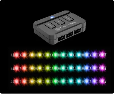 Produktbild von Thermaltake Lumi Color 256C, Drinnen, Schwarz, Multi, 12 Glühbirne(n), LED, 12 V