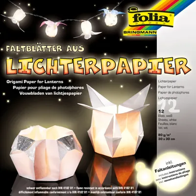 Zdjęcie produktu dla folia 42300 folia Transparentpapier Lichterpapier 30,0 x 30,0 cm 80 g/qm, 12 St.