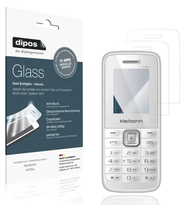 Immagine prodotto di 2x Pellicola Protettiva per Karbonn K105s Protezione Vetro Flessibile 9H dipos