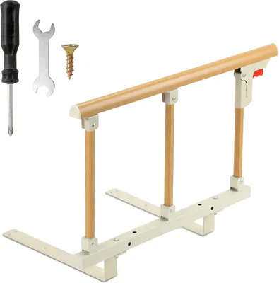 Image de Yakimz Barrière de lit pliante pour personnes âgées, barrière de lit, protection contre les chutes en alliage d'aluminium Patients