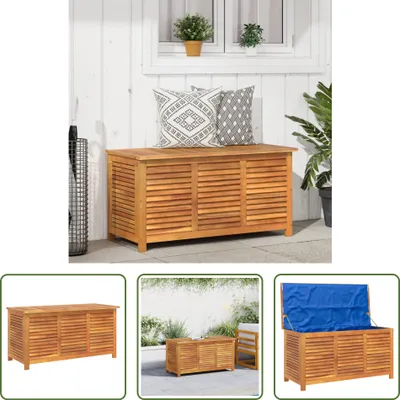 Immagine prodotto di The Living Store Cassetta da giardino con fessure di aerazione 113x50x56 cm in legno massiccio di acacia