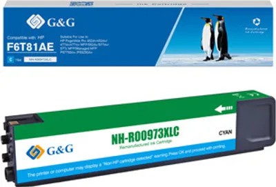 Produktbild von G&G kompatybilny ink / tusz z F6T81AE, NH-R00973XLC, cyan, 7000s