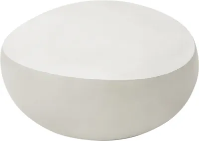 Produktbild von IKARIA Kieselstein Couchtisch aus Beton | natursteinoptik | einzigartig | 107.5 x 100.5 x 41 cm