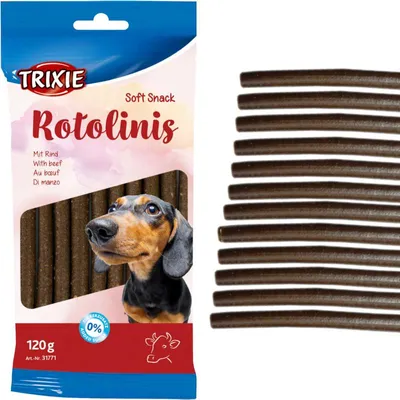 Zdjęcie produktu dla Trixie ROTOLINIS i wołowina dla psów 12szt 120g TR
