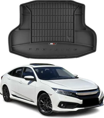 Image de Tapis de Coffre pour Honda Civic 2017-2022 TPE Noir