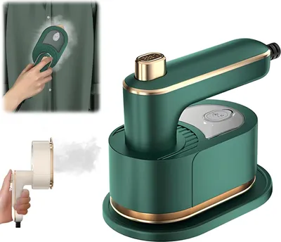 Produktbild von Tragbares Handbügeleisen, Reisedampfbügeleisen, 3-in-1-Rotationsbügeleisen, 10 Sekunden schnelles Aufheizen und starke Faltenentfernung