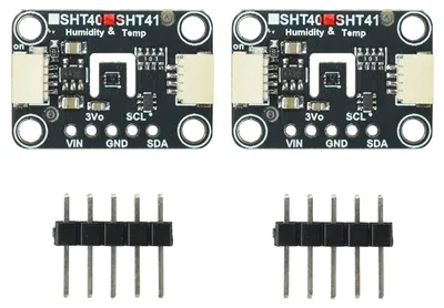 2x SHT41 Temperatur-Feuchtesensor, I2C, 1,08-3,6 V