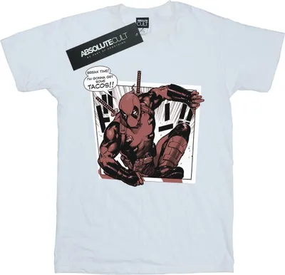 Produktbild von Marvel - "Breaktime Tacos" T-Shirt für Damen BI20501 (M) (Weiß)