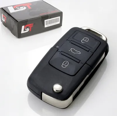 Produktbild von Ersatz Klapp Funk Schlüssel - Gehäuse Mit Rohling Für Vw Seat Skoda