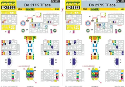 Produktbild von Eduard Accessories Ex1132 - 1:48 Do 217K TFace ICM - Neu
