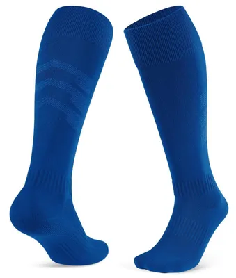 Produktbild von Fußballsocken Herren 2 Paar Gepolstert Kniestrümpfe Laufen Training Größe 39-42 Blau