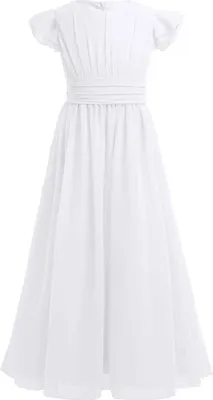 Immagine prodotto di Abito da sera da bambina per paggetto, 164 cm - abito estivo in chiffon per matrimoni e occasioni speciali