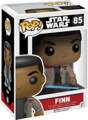 Produktbild von Funko Pop Star Wars – Finn mit blauem Lichtschwert (#85) [Limitierte Auflage]